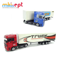 HKM-423443 Mini Diecast Container Truck for Kids - Zinc Alloy, 24x7x3.5 cm, Ages 2-13