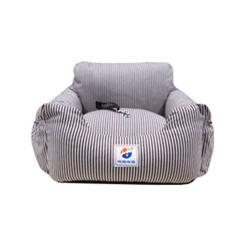 HKM-423507 Pet Travel Car Seat with Safety Belt and Removable Cover, Various Colors Available