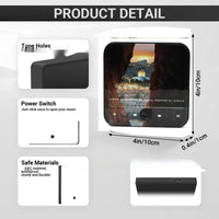 HKM-423571 Music Box Refrigerator Magnet - Rechargeable ABS Design, 10x10cm, Plays 30 Songs