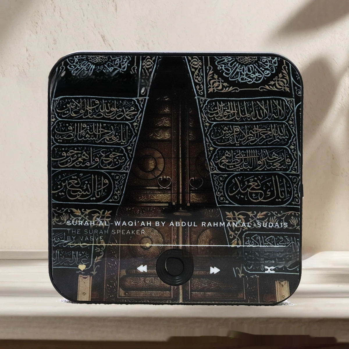 HKM-423571 Music Box Refrigerator Magnet - Rechargeable ABS Design, 10x10cm, Plays 30 Songs