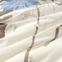 HKM-423635 Big Flower Duvet Cover Set with Pillowcases - Soft Cotton Blend, Available in Multiple Sizes
