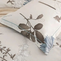 HKM-423635 Big Flower Duvet Cover Set with Pillowcases - Soft Cotton Blend, Available in Multiple Sizes