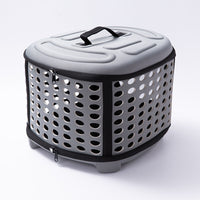 HKM-423827 Breathable EVA Pet Carrier Bag for Small Dogs and Cats with Lychee Pattern PU Leather