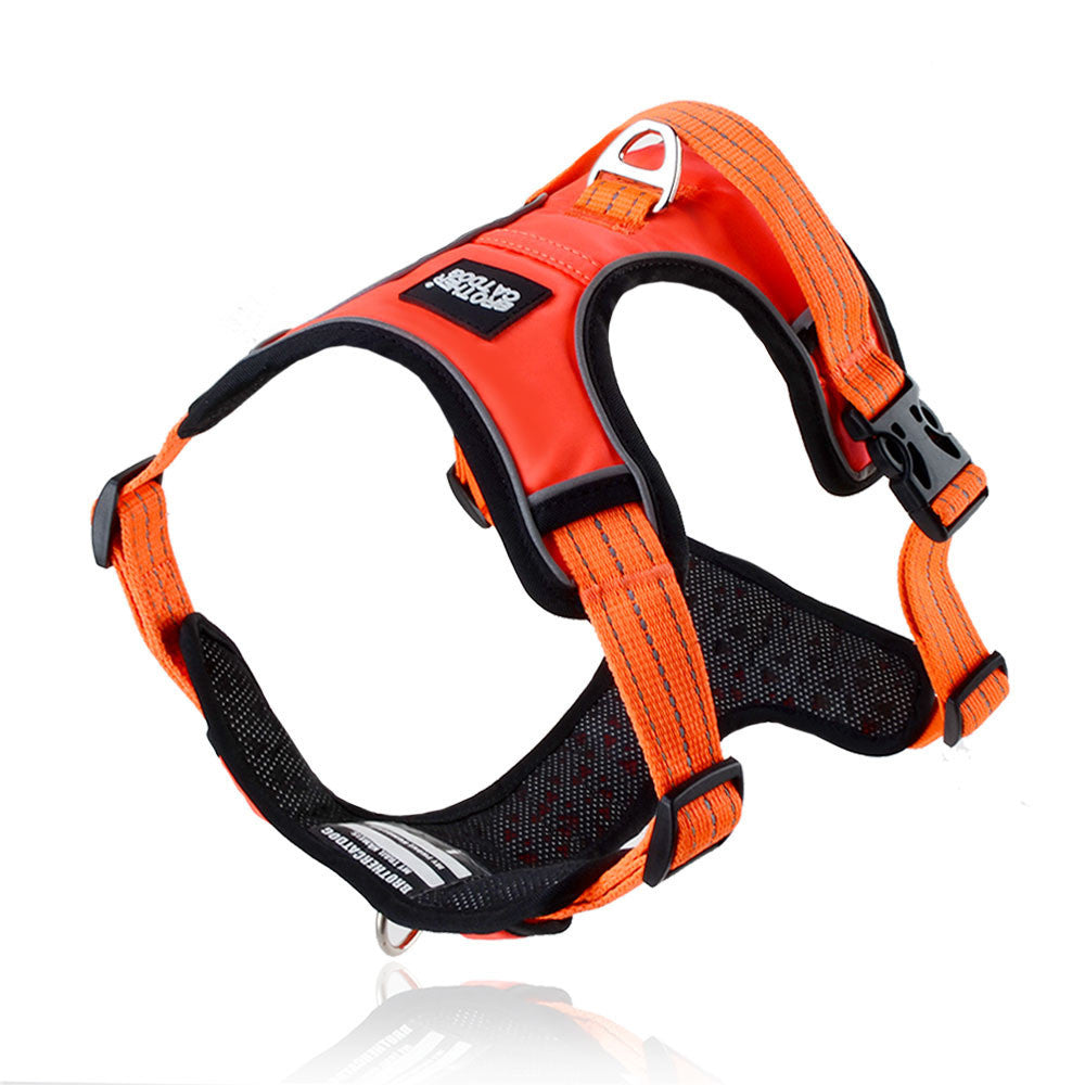HKM-423827 Reflective Breathable Nylon Dog Rope Vest Leash in Multiple Colors