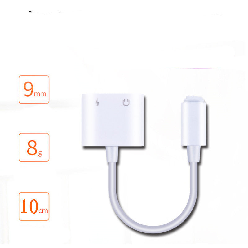 HKM-424019 2-in-1 USB Shield Converter for Apple Headphones - Charging and Audio Adapter
