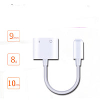 HKM-424019 2-in-1 USB Shield Converter for Apple Headphones - Charging and Audio Adapter
