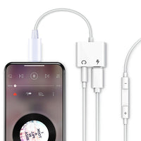 HKM-424019 2-in-1 USB Shield Converter for Apple Headphones - Charging and Audio Adapter
