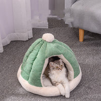 HKM-424019 Half Enclosed Kennel Dog Bed Enclosed Kitty Kennel