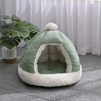 HKM-424019 Half Enclosed Kennel Dog Bed Enclosed Kitty Kennel