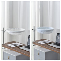 HKM-424147 Desktop Suspended Cat Bed in Black or White with Plush and Breathable Nest