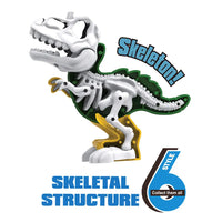 HKM-424275 Mixed Pack Cartoon DIY Assembly Small Skeleton and Dinosaur Toy - Educational PVC Set