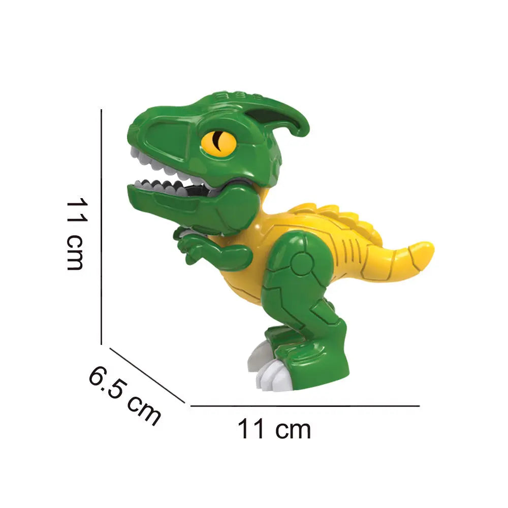 HKM-424275 Mixed Pack Cartoon DIY Assembly Small Skeleton and Dinosaur Toy - Educational PVC Set