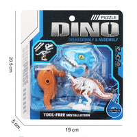 HKM-424275 Mixed Pack Cartoon DIY Assembly Small Skeleton and Dinosaur Toy - Educational PVC Set