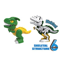 HKM-424275 Mixed Pack Cartoon DIY Assembly Small Skeleton and Dinosaur Toy - Educational PVC Set
