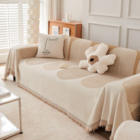 HKM-424403 Universal Chenille Sofa Cover in Stripes - Multiple Sizes Available
