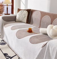 HKM-424403 Universal Chenille Sofa Cover in Stripes - Multiple Sizes Available