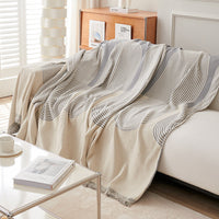 HKM-424403 Universal Chenille Sofa Cover in Stripes - Multiple Sizes Available