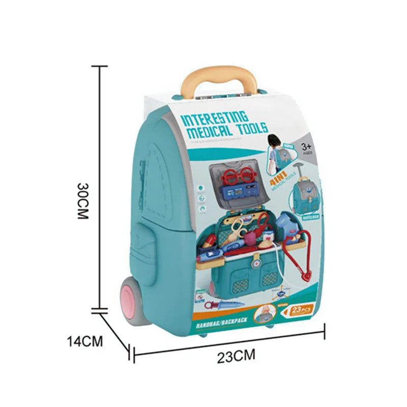 KTX-424467 22-Piece Doctor Role Play Medical Toy Set for Kids, Dentist Simulation Tools, Pretend Play Gift for Ages 5-7