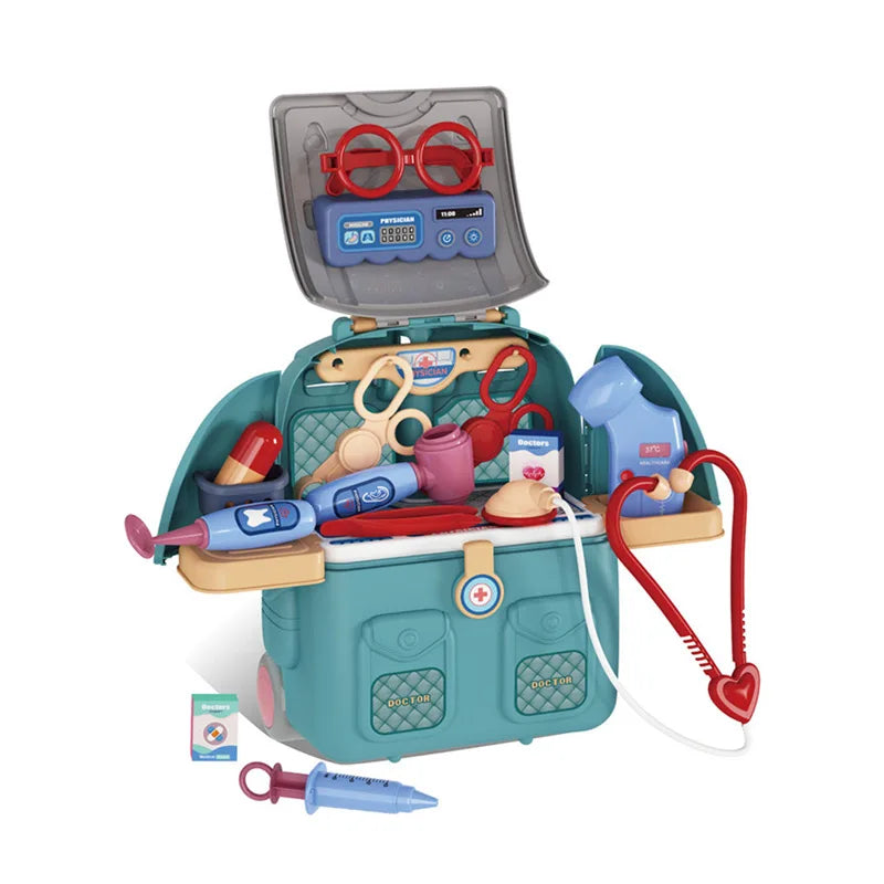 KTX-424467 22-Piece Doctor Role Play Medical Toy Set for Kids, Dentist Simulation Tools, Pretend Play Gift for Ages 5-7