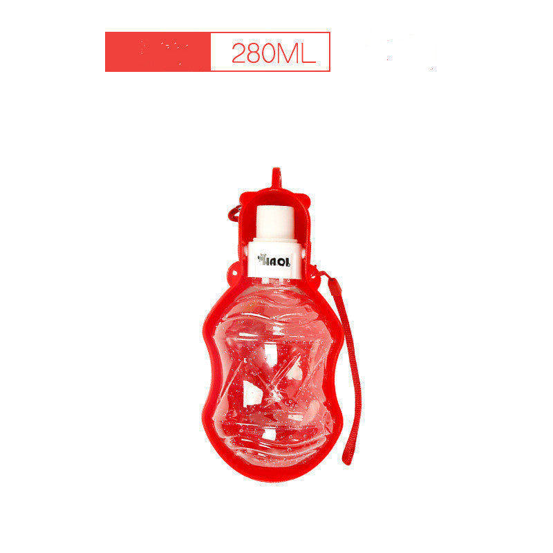HKM-424659 Portable Dog Water Bottle - Eco-Friendly TPE Material, 280ml & 518ml Capacity, Available in Multiple Colors