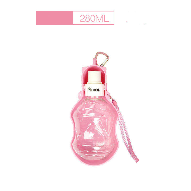 HKM-424659 Portable Dog Water Bottle - Eco-Friendly TPE Material, 280ml & 518ml Capacity, Available in Multiple Colors
