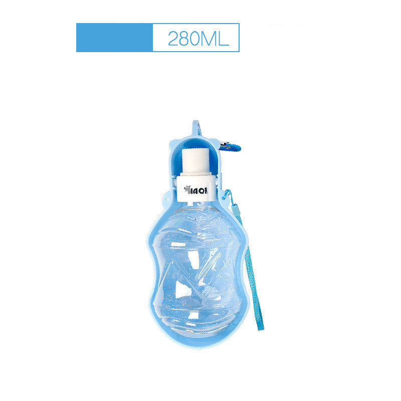 HKM-424659 Portable Dog Water Bottle - Eco-Friendly TPE Material, 280ml & 518ml Capacity, Available in Multiple Colors