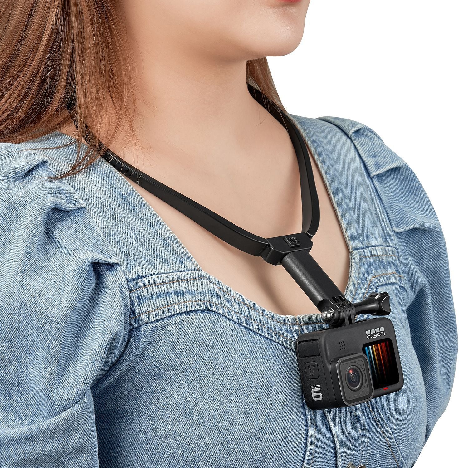 HKM-424851 Hanging Neck Collar Mobile Phone Holder for Sports Cameras and Smartphones