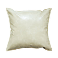 HKM-424851 Luxury PU Oil Wax Leather Cushion Cover in Solid Color, Modern Design for Sofa Pillows
