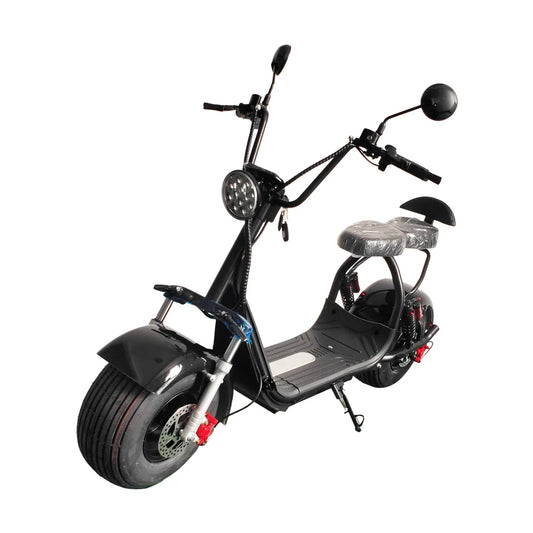 KTX-424979 Electric Two-Wheel Scooter HS2 with Fat Tires and Dual Seats, 2000W Motor, 60V, Max Speed under 40 km/h