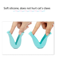 HKM-425107 Anti-Scratch Silicone Cat Shoes with Non-Slip Design - Available in Multiple Colors