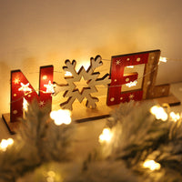HKM-425235 Creative Wooden Christmas Ornament for Tree and Home Decoration