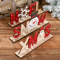 HKM-425235 Creative Wooden Christmas Ornament for Tree and Home Decoration