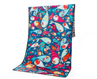 HKM-425363 Superfine Fiber Travel Outdoor Sports Beach Towel - Lightweight 175x75cm, 280g