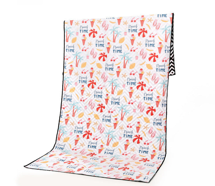 HKM-425363 Superfine Fiber Travel Outdoor Sports Beach Towel - Lightweight 175x75cm, 280g