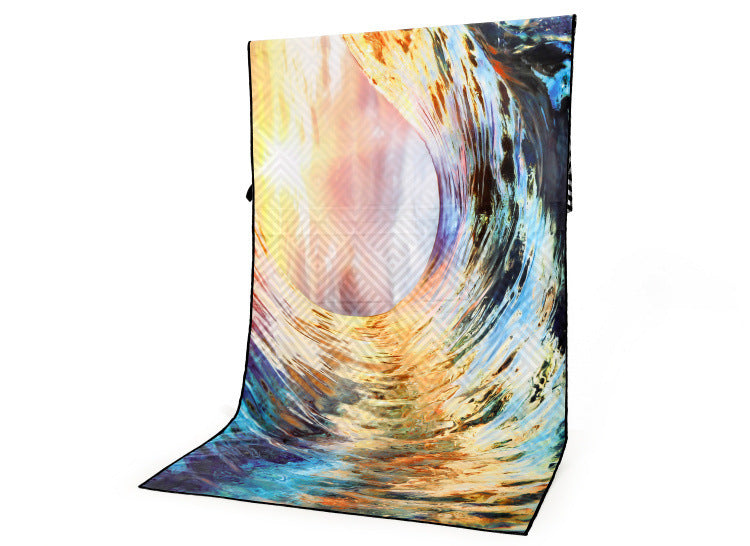 HKM-425363 Superfine Fiber Travel Outdoor Sports Beach Towel - Lightweight 175x75cm, 280g