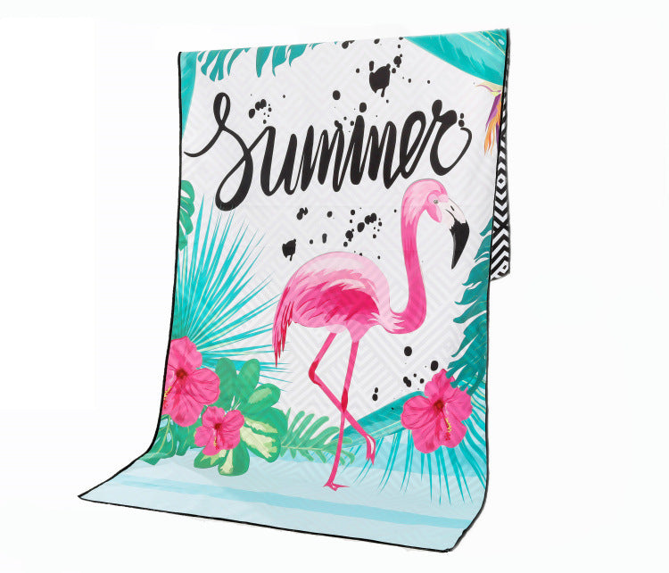 HKM-425363 Superfine Fiber Travel Outdoor Sports Beach Towel - Lightweight 175x75cm, 280g