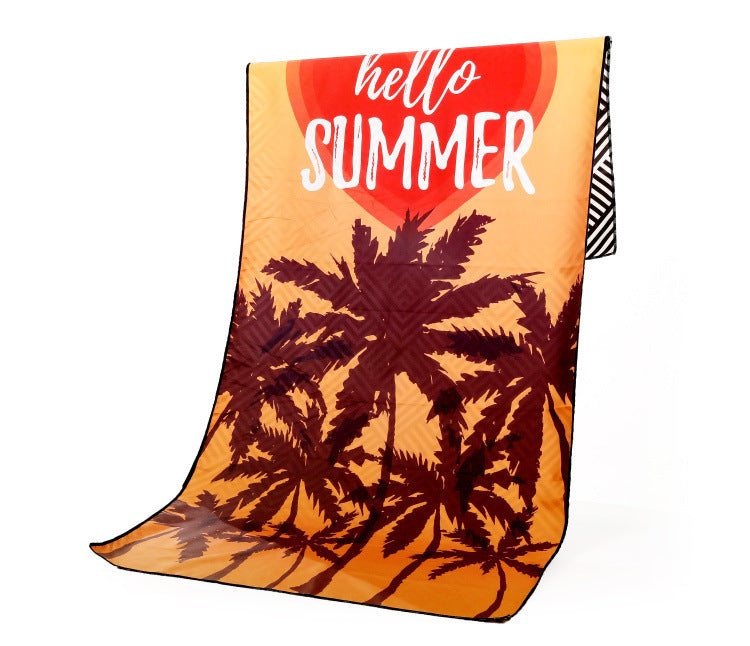 HKM-425363 Superfine Fiber Travel Outdoor Sports Beach Towel - Lightweight 175x75cm, 280g