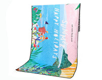 HKM-425363 Superfine Fiber Travel Outdoor Sports Beach Towel - Lightweight 175x75cm, 280g