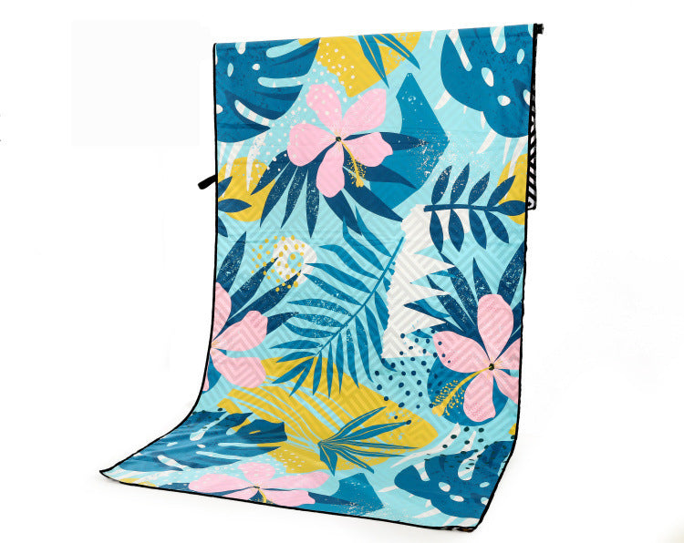 HKM-425363 Superfine Fiber Travel Outdoor Sports Beach Towel - Lightweight 175x75cm, 280g