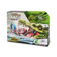 HKM-425427 Crocodile Scene Alloy Race Car Catapult Track for Kids 2-7 Years