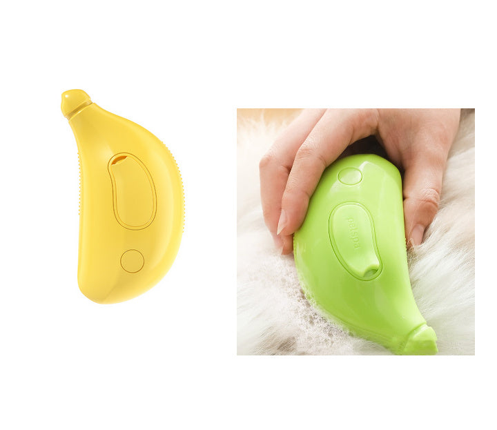 HKM-425491 3-in-1 Pet Steam Brush for Cats and Dogs - Grooming, Massage, and Cleaning Accessory