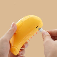 HKM-425491 3-in-1 Pet Steam Brush for Cats and Dogs - Grooming, Massage, and Cleaning Accessory