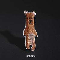 HKM-425619 Cartoon Animal Embroidery Cloth Sticker for Kids' Clothing