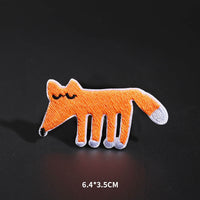 HKM-425619 Cartoon Animal Embroidery Cloth Sticker for Kids' Clothing