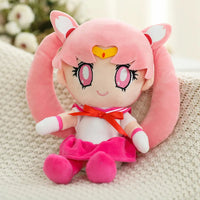 HKM-425619 Kawaii Plush Heart Stuffed Toy - Cute Girly Anime Doll for Bedroom Decoration