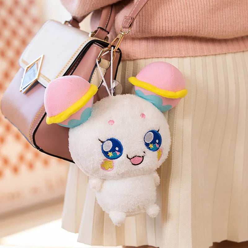 HKM-425619 Kawaii Plush Heart Stuffed Toy - Cute Girly Anime Doll for Bedroom Decoration