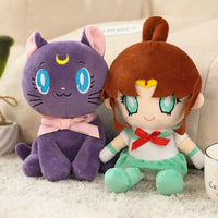 HKM-425619 Kawaii Plush Heart Stuffed Toy - Cute Girly Anime Doll for Bedroom Decoration