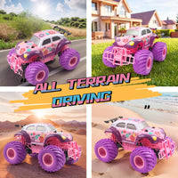 HKM-425747 1/18 Scale Pink Remote Control Climbing Car - High Speed Off-Road Vehicle, Indoor/Outdoor Use