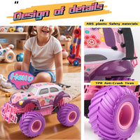 HKM-425747 1/18 Scale Pink Remote Control Climbing Car - High Speed Off-Road Vehicle, Indoor/Outdoor Use