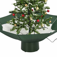 HKM-425747 Snow-Covered Christmas Tree with Lights and Umbrella Base, 75 cm Height